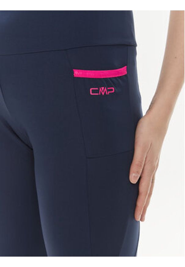 CMP Legginsy 34T6766 Granatowy Slim Fit. Kolor: niebieski. Materiał: syntetyk