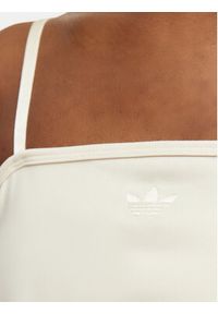 Adidas - adidas Top Pearl Tube KE3403 Écru Slim Fit. Kolor: kremowy. Materiał: syntetyk #3