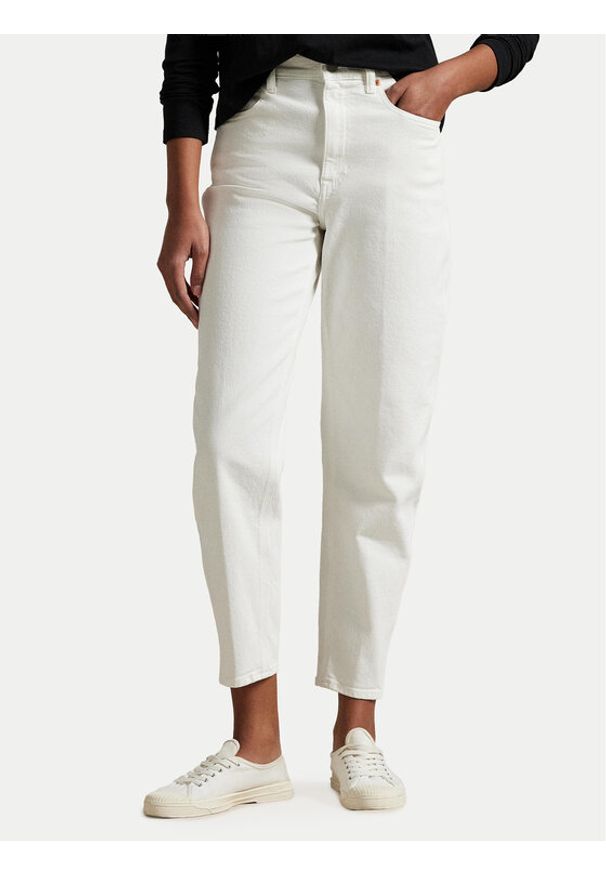 Polo Ralph Lauren Jeansy 211969399001 Biały Tapered Fit. Kolor: biały