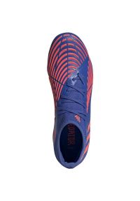 Adidas - Buty piłkarskie adidas Predator Edge.2 Fg M GW2270 niebieskie błękity i granat. Zapięcie: sznurówki. Kolor: niebieski. Materiał: syntetyk, guma. Sport: piłka nożna
