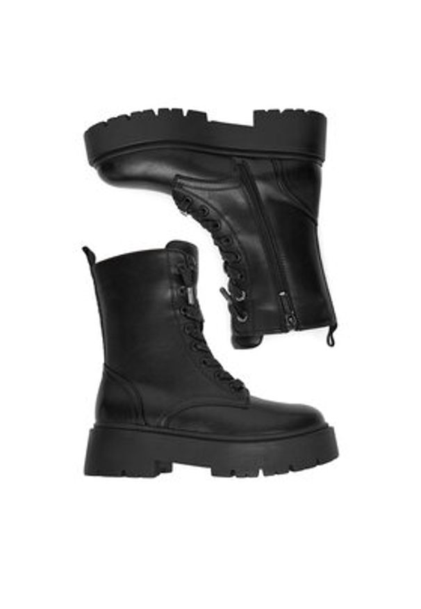 Nine West Trzewiki CEO-RAIDA-01 Czarny. Kolor: czarny. Materiał: materiał