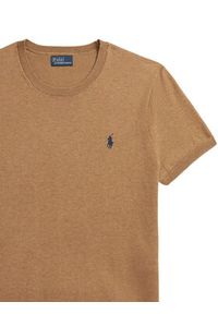Polo Ralph Lauren T-Shirt 211971872007 Beżowy Slim Fit. Typ kołnierza: polo. Kolor: beżowy. Materiał: bawełna #4