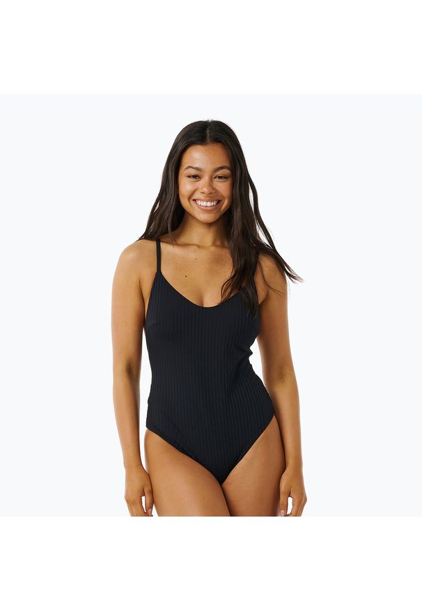 RIPCURL - Strój kąpielowy jednoczęściowy damski Rip Curl Premium Cheeky. Kolor: czarny