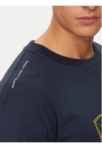 DC T-Shirt Rebuild Hss ADYZT05337 Granatowy Regular Fit. Kolor: niebieski. Materiał: bawełna
