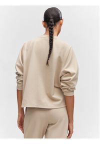mango - Mango Bluza Pique 57096711 Beżowy Regular Fit. Kolor: beżowy. Materiał: syntetyk #2