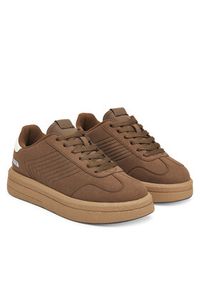 TwinSet - TWINSET Sneakersy 252TGT01E Brązowy. Kolor: brązowy. Materiał: materiał #5