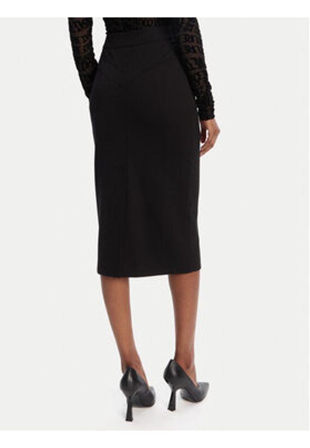 Versace Jeans Couture Spódnica ołówkowa 79HAE807 J0092 Czarny Slim Fit. Kolor: czarny. Materiał: wiskoza, syntetyk