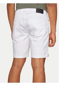 Jack & Jones - Jack&Jones Szorty jeansowe Jpstrick 12248681 Biały Regular Fit. Kolor: biały. Materiał: bawełna #5