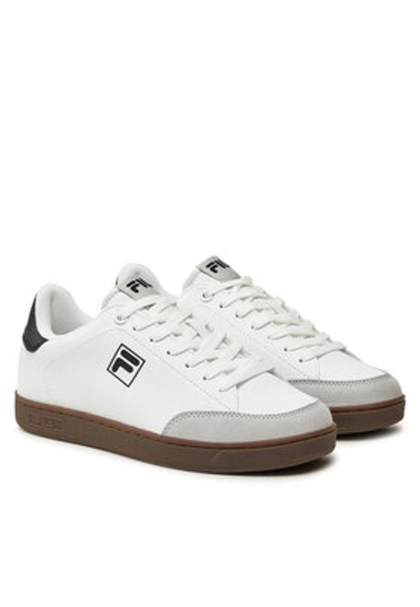 Fila Sneakersy Courtbay Wmn FFW0477.13036 Biały. Kolor: biały. Materiał: skóra