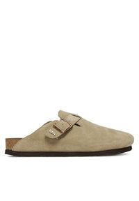 skechers - Skechers Klapki Arch Fit Granola-Happy Friday 158830/TPE Beżowy. Kolor: beżowy. Materiał: skóra, zamsz