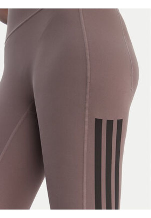 Adidas - adidas Legginsy Optime Workout 3-Stripes KE7530 Szary Slim Fit. Kolor: szary. Materiał: syntetyk