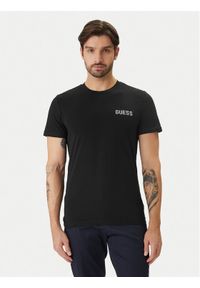 Guess T-Shirt U6GM03 K6YW1 Czarny Slim Fit. Kolor: czarny. Materiał: bawełna #1