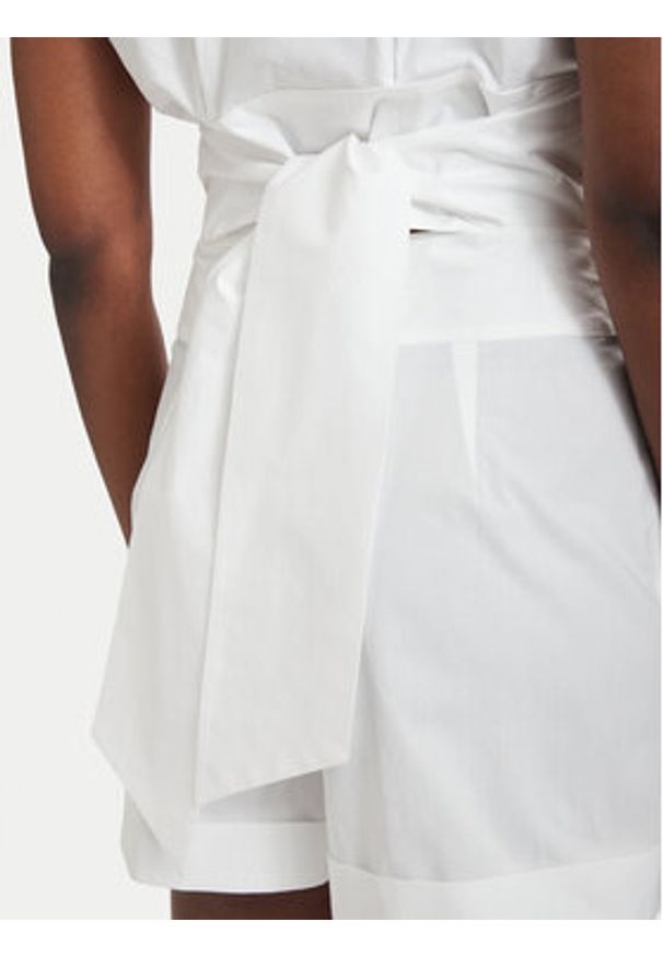 Patrizia Pepe Bluzka 2C1672/A9B9-W103 Biały Regular Fit. Kolor: biały. Materiał: bawełna