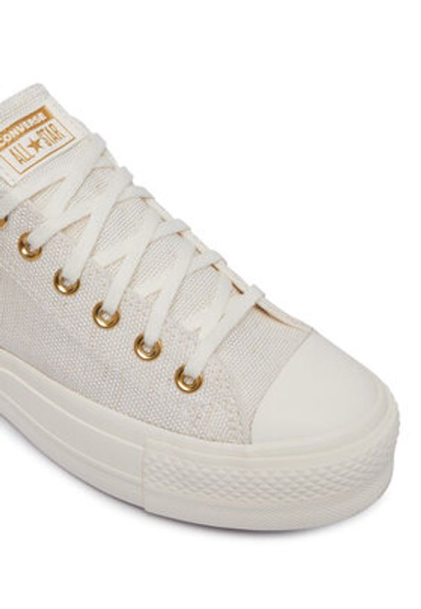 Converse Trampki Chuck Taylor All Star Heathered Glam A17597C Beżowy. Kolor: beżowy. Materiał: materiał