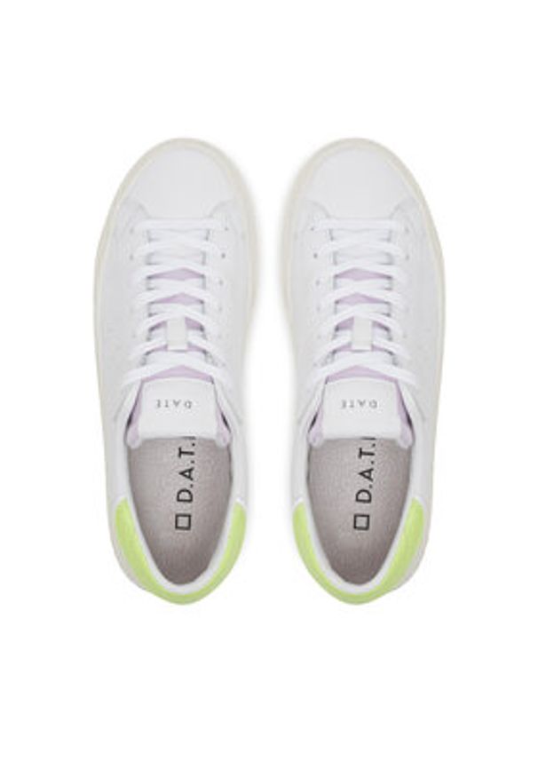 D.A.T.E. Sneakersy Hill Low W421-HL-MX Biały. Kolor: biały. Materiał: skóra