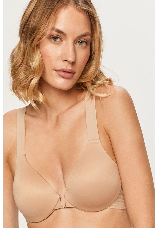 Spanx - Biustonosz modelujący Bra-llelujah!. Kolor: beżowy. Rodzaj stanika: odpinane ramiączka, wyciągane miseczki. Wzór: gładki