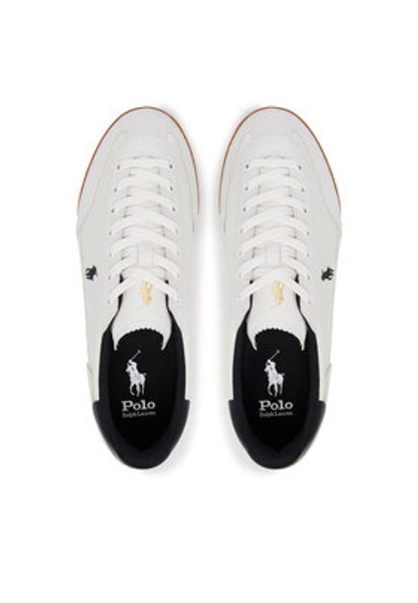 Polo Ralph Lauren Sneakersy 809968177004 Biały. Kolor: biały. Materiał: skóra, zamsz