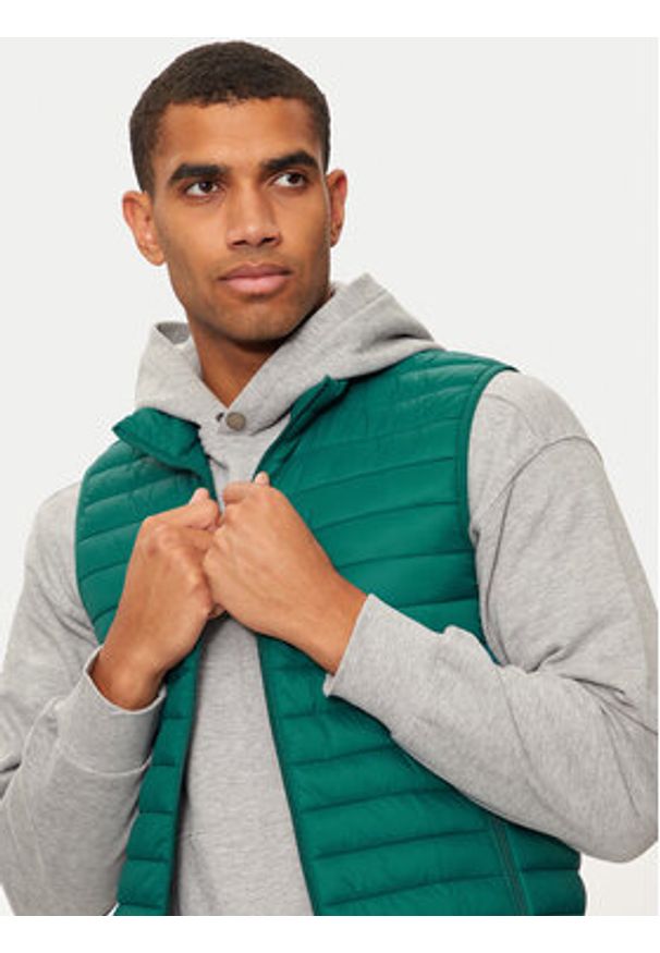 United Colors of Benetton - United Colors Of Benetton Kamizelka 2BA2UJ005 Zielony Regular Fit. Kolor: zielony. Materiał: syntetyk