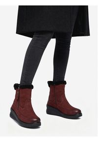 Go Soft Botki CEO-WI23-NUREN-01 Bordowy. Kolor: czerwony. Materiał: nubuk, skóra #9