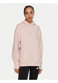 Adidas - adidas Bluza ALL SZN Fleece IY6765 Różowy Loose Fit. Kolor: różowy. Materiał: bawełna #1