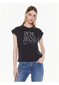 Pepe Jeans T-Shirt Linda PL505385 Szary Boxy Fit. Kolor: szary #1