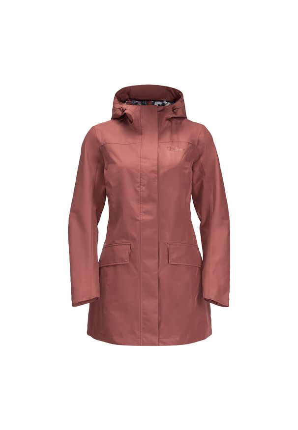 Kurtka przeciwdeszczowa damska Jack Wolfskin Cape York Paradise. Kolor: różowy. Sport: turystyka piesza