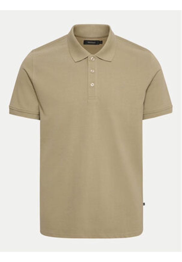 Matinique Polo 30206461 Beżowy Regular Fit. Typ kołnierza: polo. Kolor: beżowy. Materiał: bawełna