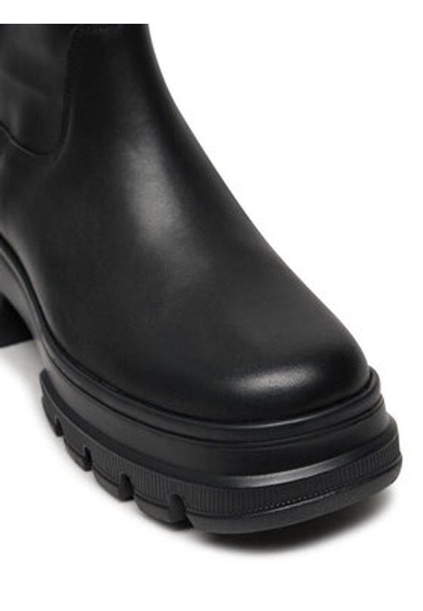 Tommy Jeans Kozaki Tjw Lightweight Otk Boot EN0EN02634 Czarny. Kolor: czarny. Materiał: skóra
