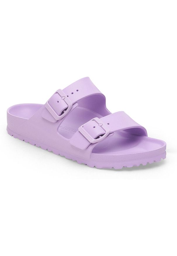 Klapki damskie Birkenstock Arizona Eva. Kolor: fioletowy. Materiał: materiał, syntetyk