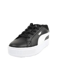 Puma - Dziecięce Skórzane Buty Sportowe Karmen. Kolor: czarny, wielokolorowy, biały. Materiał: skóra. Sport: turystyka piesza #1