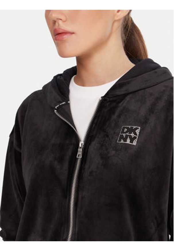 DKNY Sport Bluza DP5J9642 Czarny Regular Fit. Kolor: czarny. Materiał: syntetyk. Styl: sportowy