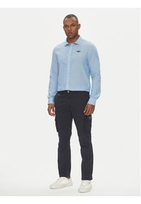 Aeronautica Militare Koszula 251CA1276CT3292 Niebieski Regular Fit. Kolor: niebieski. Materiał: bawełna