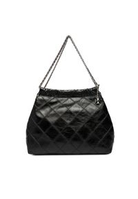 Tory Burch Torebka Fleming Soft Distressed Hobo Bag 165170 Czarny. Kolor: czarny. Materiał: skórzane #1