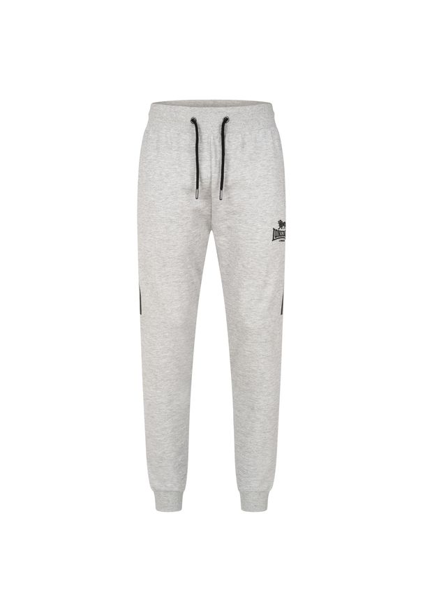 Spodnie do biegania Lonsdale Grinstead. Kolor: czarny, szary, wielokolorowy. Materiał: dresówka. Sport: fitness