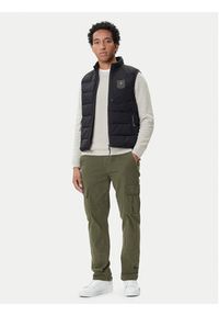 Aeronautica Militare Kamizelka 252AB3023UCT04214 Czarny Regular Fit. Kolor: czarny. Materiał: syntetyk