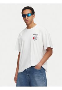 Reebok T-Shirt Dobry RK25735CCM Biały Regular Fit. Kolor: biały. Materiał: bawełna #1