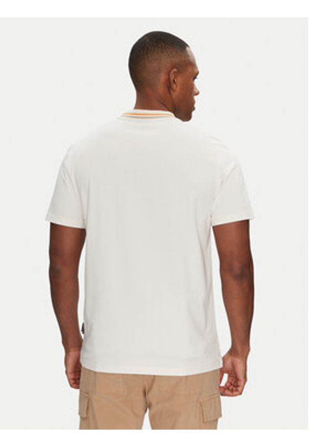 Napapijri T-Shirt S-Murlo NP0A4IEJN1A1 Biały Regular Fit. Kolor: biały. Materiał: bawełna