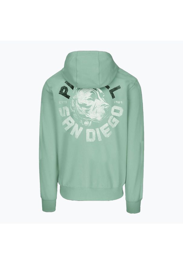 PITBULL - Bluza męska Pitbull Dog Sd Hooded Sweatshirt. Kolor: zielony