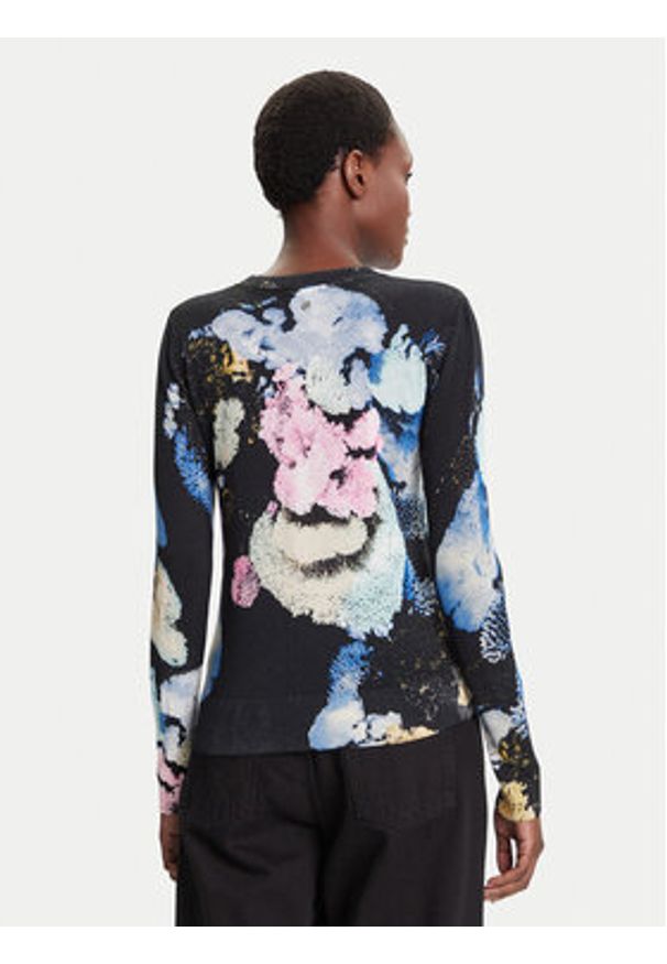 Desigual Sweter Nenufar Lacroix 25WWJF46 Kolorowy Regular Fit. Materiał: wiskoza. Wzór: kolorowy