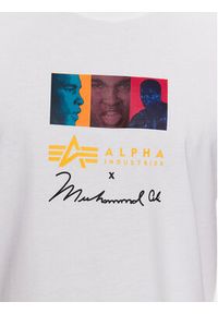 Alpha Industries T-Shirt Muhammad Ali Pop Art 136518 Biały Regular Fit. Kolor: biały. Materiał: bawełna #3