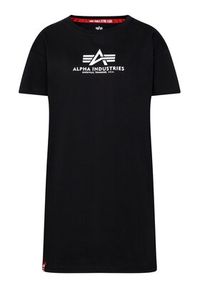 Alpha Industries T-Shirt Basic T Long 116055 Czarny Regular Fit. Kolor: czarny. Materiał: bawełna