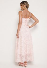 Born2be - Różowa Rozkloszowana Sukienka Vices z Gorsetowym Wiązaniem Fenosella. Okazja: na imprezę. Typ kołnierza: dekolt gorset. Kolor: różowy. Długość rękawa: na ramiączkach. Sezon: lato. Typ sukienki: gorsetowe. Styl: elegancki #3