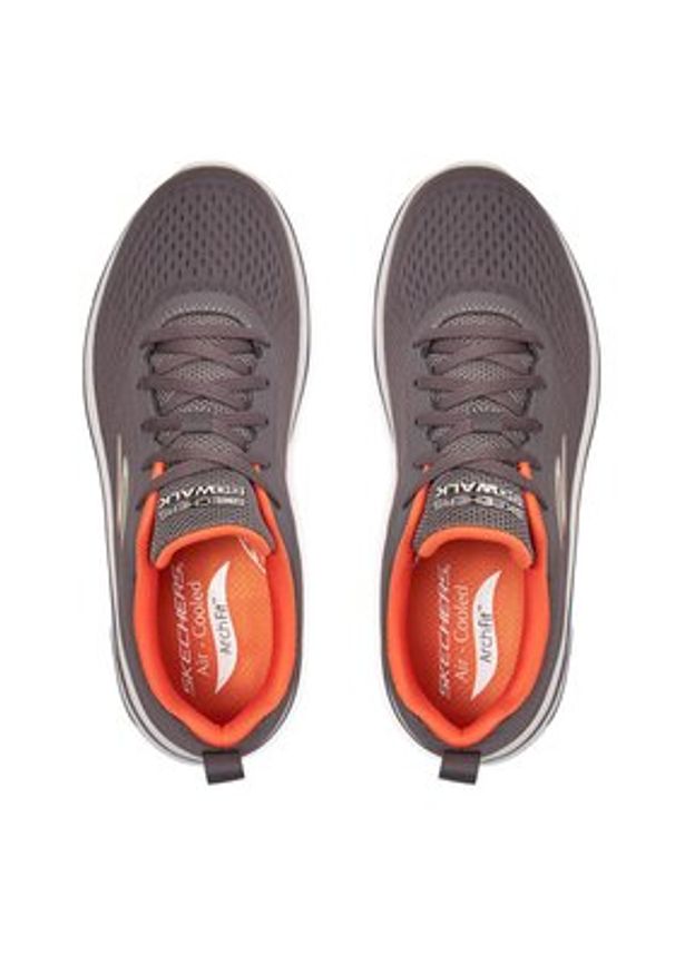skechers - Skechers Sneakersy Go Walk Arch Fit 2.0-Idyllic 2 216516/CCOR Szary. Kolor: szary. Materiał: mesh, materiał