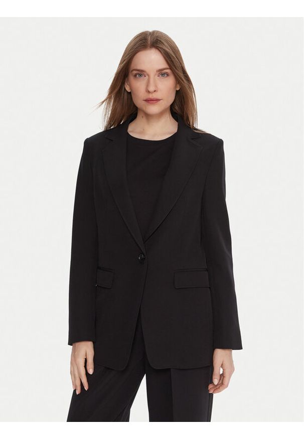 BOSS Marynarka C_Jabla3 50549396 Czarny Regular Fit. Kolor: czarny. Materiał: syntetyk