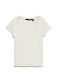 Vero Moda T-Shirt Chloe 10344953 Biały Slim Fit. Kolor: biały. Materiał: bawełna #3