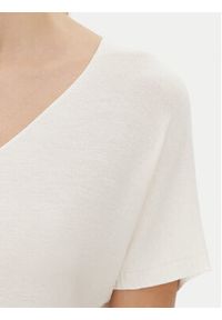 Kontatto Bluzka 3M0514C Écru Regular Fit. Kolor: kremowy. Materiał: wiskoza #5