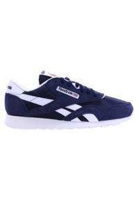 Reebok - Buty na co dzień męskie REEBOK CL NYLON skóra. Okazja: na co dzień. Kolor: niebieski. Materiał: nylon, skóra. Model: Reebok Nylon