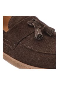 Czekoladowe Mokasyny Armodo Skórzane Obuwie Damskie Barefoot. Okazja: na co dzień. Kolor: brązowy. Materiał: skóra. Styl: casual, elegancki #6