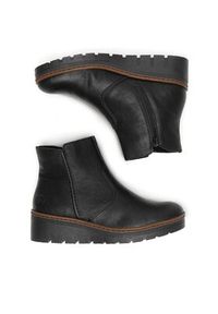 Rieker Botki X9165-00 Czarny. Kolor: czarny. Materiał: materiał #3