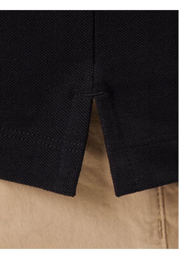 Hugo - HUGO Polo Dirlmere 50542830 Czarny Regular Fit. Typ kołnierza: polo. Kolor: czarny. Materiał: bawełna